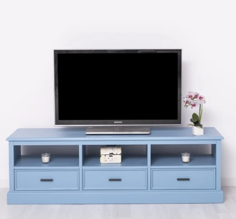 Casa Padrino TV Schrank im Landhausstil mit 3 Schubladen, 180 x 46 x 56 cm