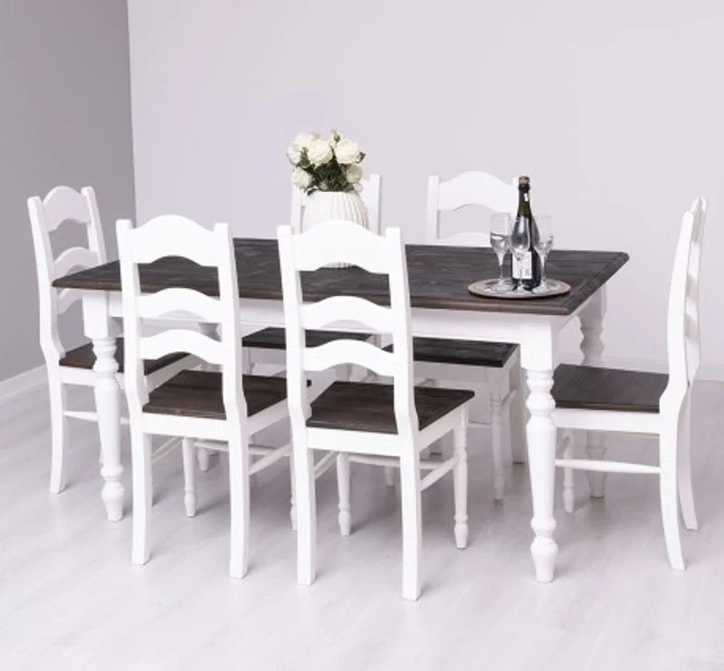 Casa Padrino Esstisch im Landhausstil, 160 x 90 x 78 cm