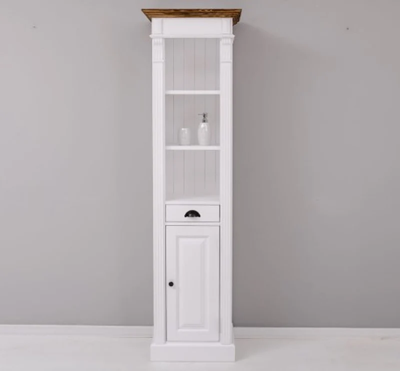 Casa Padrino Waschtisch im Landhausstil mit 1 Tür und 1 Schublade, 55 x 41 x 200 cm