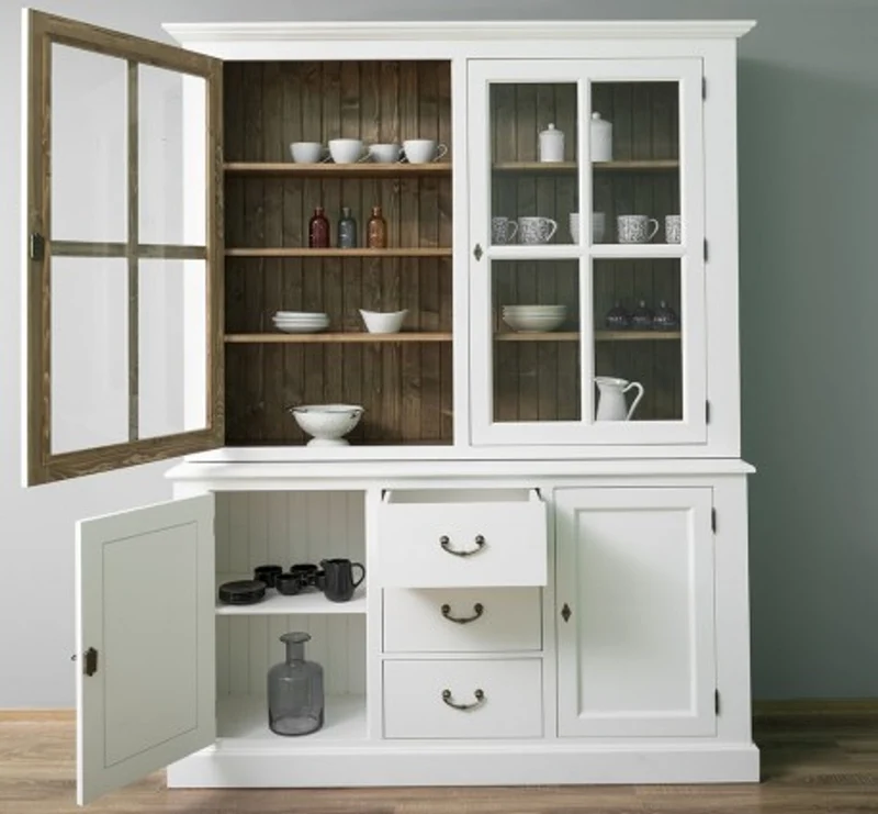 Casa Padrino Sideboard im Landhausstil mit 2 Türen, 179 x 47 x 225 cm