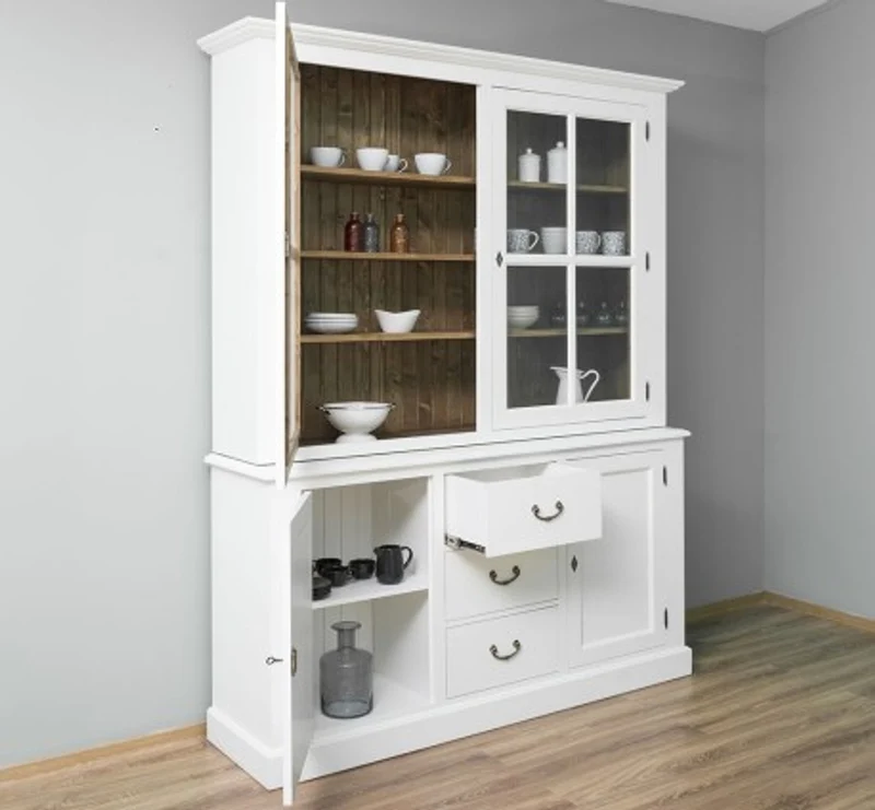 Casa Padrino Sideboard im Landhausstil mit 2 Türen, 179 x 47 x 225 cm