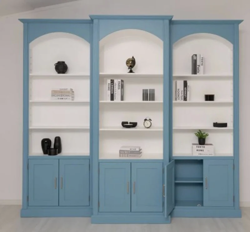 Casa Padrino Bücherregal im Landhausstil, 296 x 30 x 250 cm