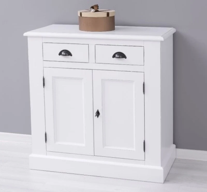 Casa Padrino Sideboard im Landhausstil mit 2 Türen und 2 Schubladen, 90 x 47 x 93 cm
