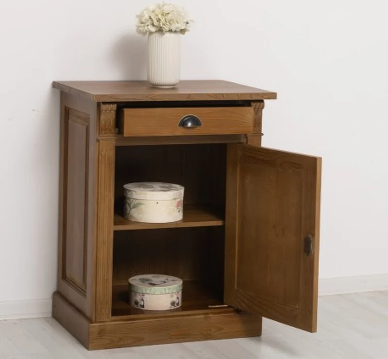 Casa Padrino Sideboard im Landhausstil mit 1 Tür und 1 Schublade, 69 x 51 x 90 cm