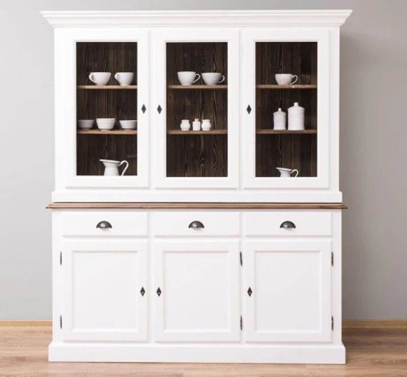 Casa Padrino Sideboard im Landhausstil mit 3 Türen, 178 x 45 x 200 cm