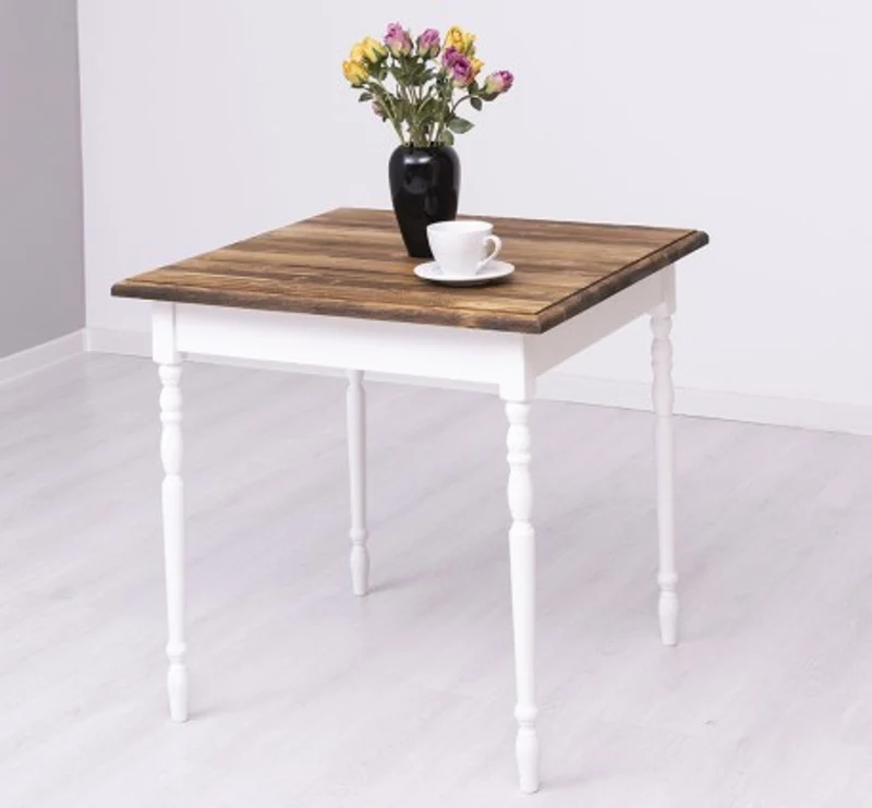 Casa Padrino Esstisch im Landhausstil, 80 x 80 x 78 cm