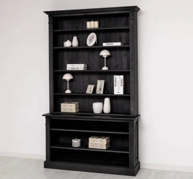 Casa Padrino Bücherregal im Landhausstil, 141 x 40 x 230 cm