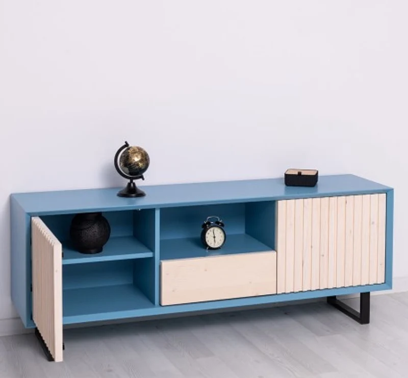 Casa Padrino TV Schrank im Landhausstil mit 2 Türen und 1 Schublade, 160 x 40 x 60 cm