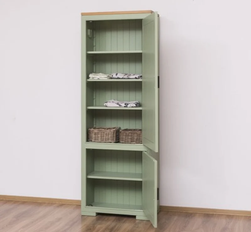 Casa Padrino Schrank im Landhausstil mit 2 Türen, 70 x 35 x 197 cm