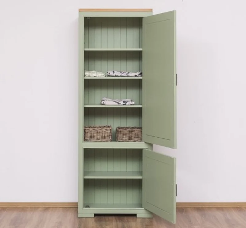 Casa Padrino Schrank im Landhausstil mit 2 Türen, 70 x 35 x 197 cm