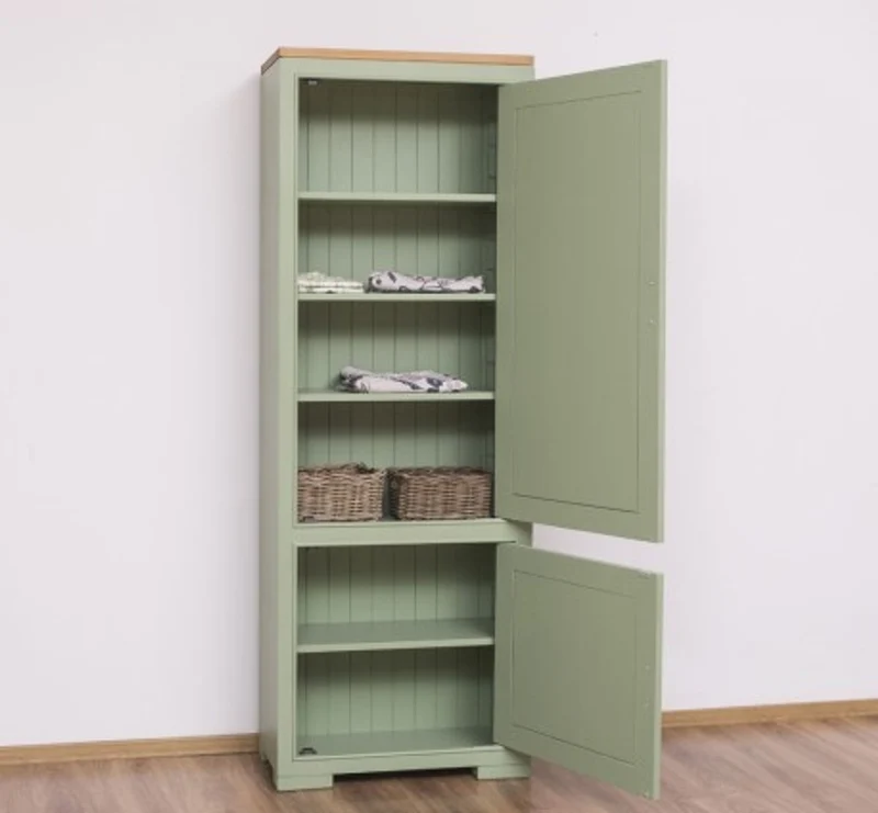 Casa Padrino Schrank im Landhausstil mit 2 Türen, 70 x 35 x 197 cm