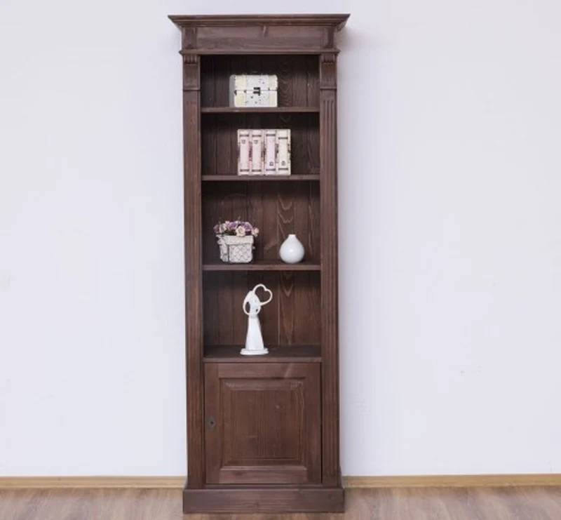 Casa Padrino Bücherregal im Landhausstil mit 1 Tür, 71 x 39 x 197 cm