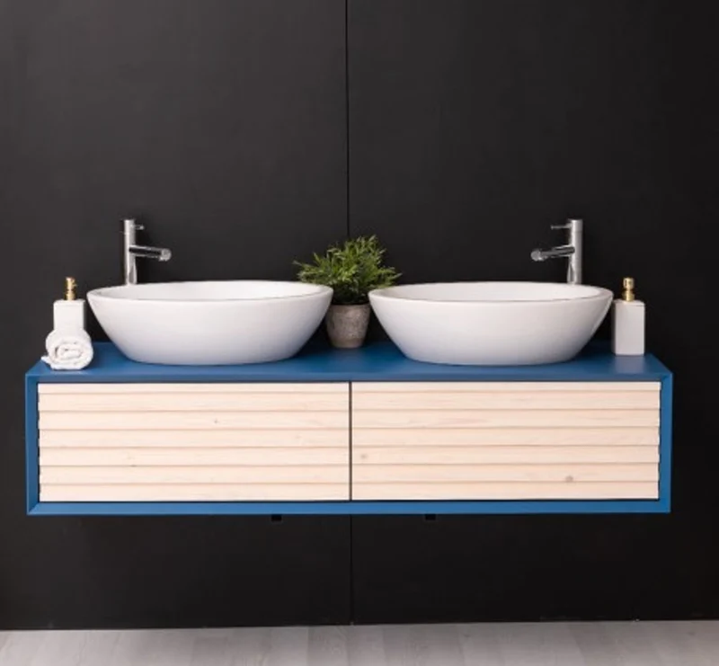Casa Padrino Waschtisch im Landhausstil mit 2 Schubladen, 150 x 50 x 33 cm