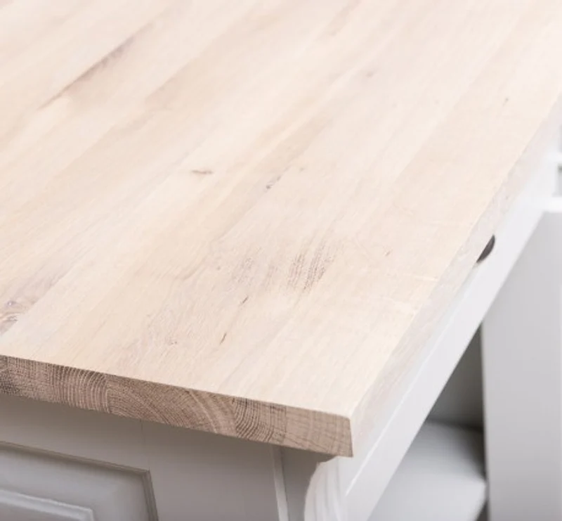 Casa Padrino Sideboard im Landhausstil mit 1 Tür, 1 Schublade und Eichenholzplatte, 69 x 51 x 90 cm