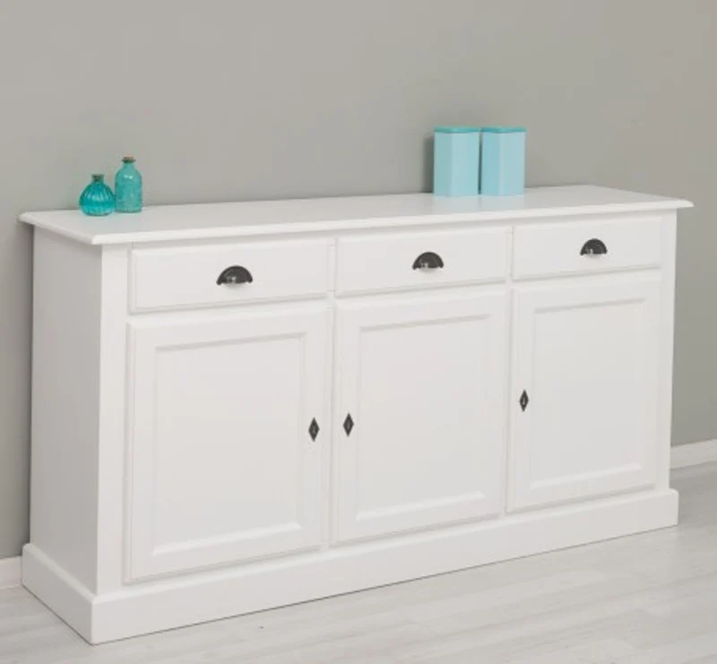 Casa Padrino Sideboard im Landhausstil mit 3 Türen und 3 Schubladen, 172 x 45 x 90 cm