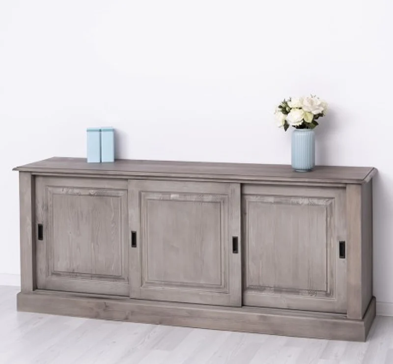 Casa Padrino Sideboard im Landhausstil mit 3 Schiebetüren, 188 x 48 x 78 cm