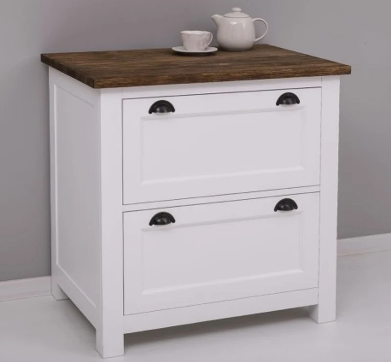 Casa Padrino Küchenschrank im Landhausstil mit 2 Schubladen, 92 x 65 x 90 cm