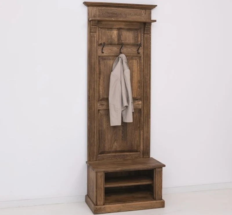 Casa Padrino Garderobe im Landhausstil mit 2 Ablagen, 80 x 41 x 210 cm