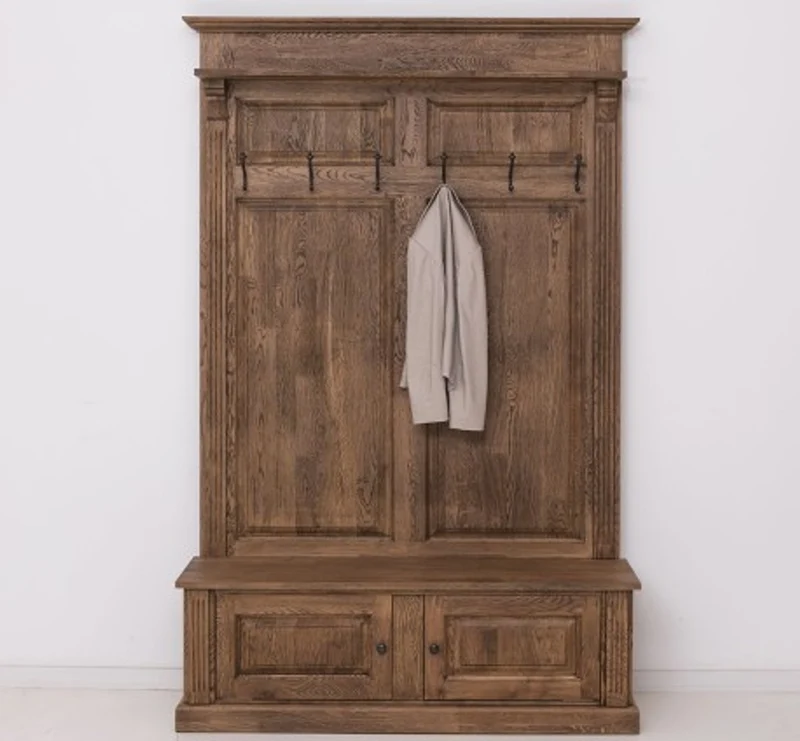 Casa Padrino Garderobe im Landhausstil mit 2 Türen, 140 x 41 x 210 cm