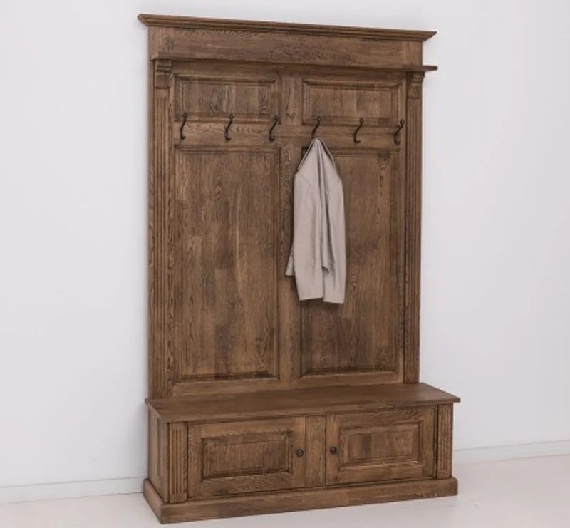 Casa Padrino Garderobe im Landhausstil mit 2 Türen, 140 x 41 x 210 cm