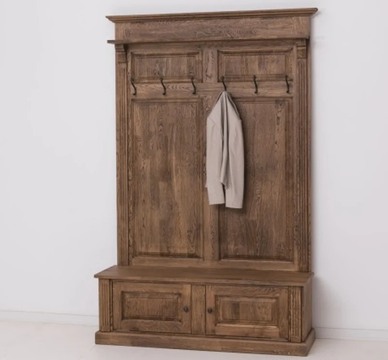 Casa Padrino Garderobe im Landhausstil mit 2 Türen, 140 x 41 x 210 cm