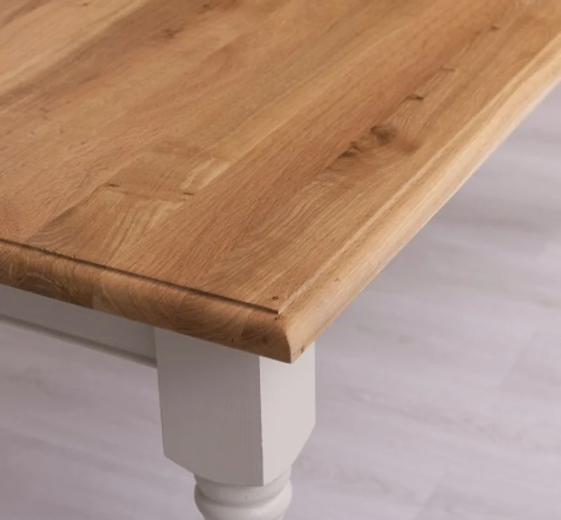 Casa Padrino Esstisch im Landhausstil mit Eichenholzplatte, 210 x 90 x 78 cm