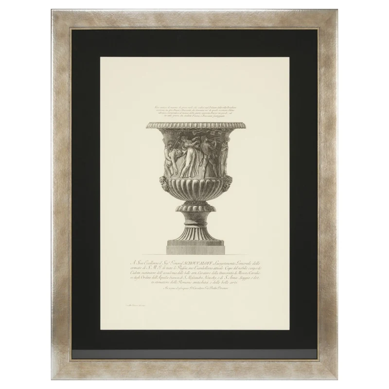 Eichholtz Print EC230 Giovanni Piranesi 2er Set - Gerahmte Kunstdrucke antiker Vasen