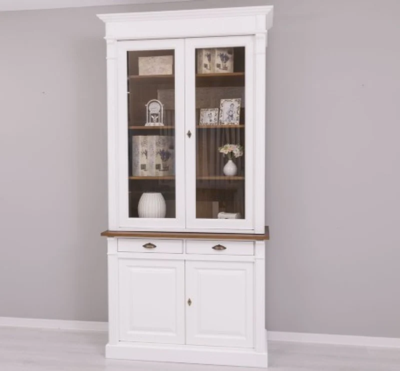 Casa Padrino Kleiderschrank im Landhausstil mit 2 Türen, 120 x 51 x 240 cm