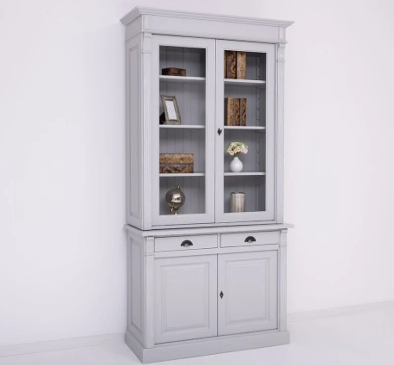 Casa Padrino Kleiderschrank im Landhausstil mit 2 Türen, 120 x 51 x 240 cm