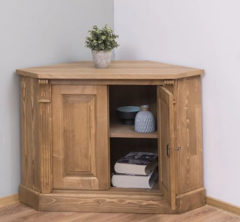 Casa Padrino Sideboard im Landhausstil mit 2 Türen und Eichenholzplatte, 110 x 52 x 78 cm