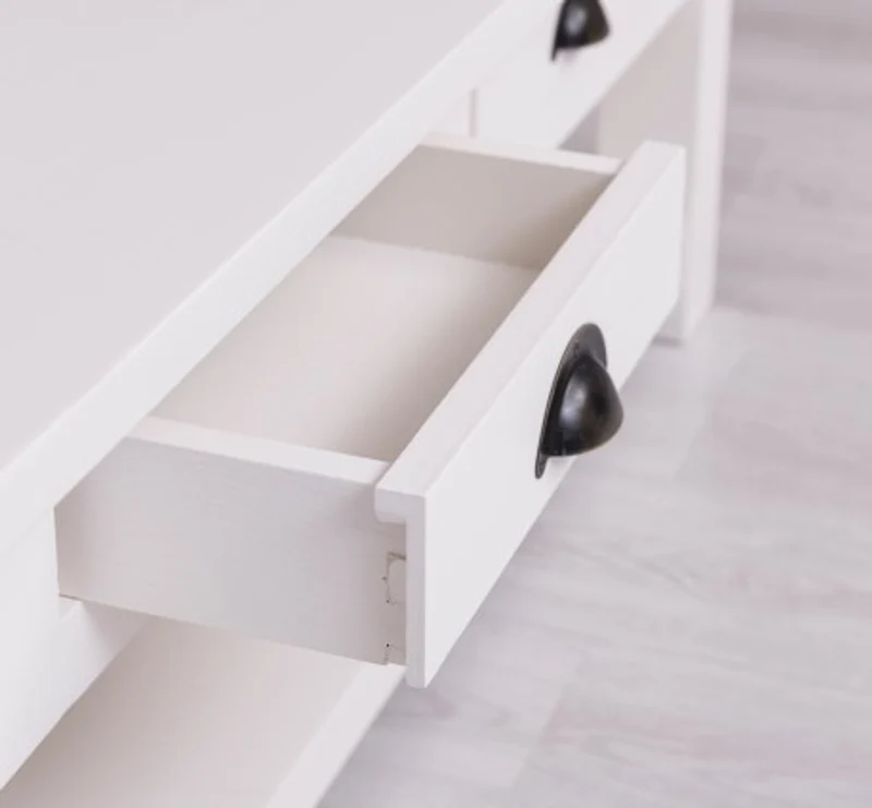 Casa Padrino Couchtisch im Landhausstil mit 2 Schubladen, 120 x 65 x 45 cm