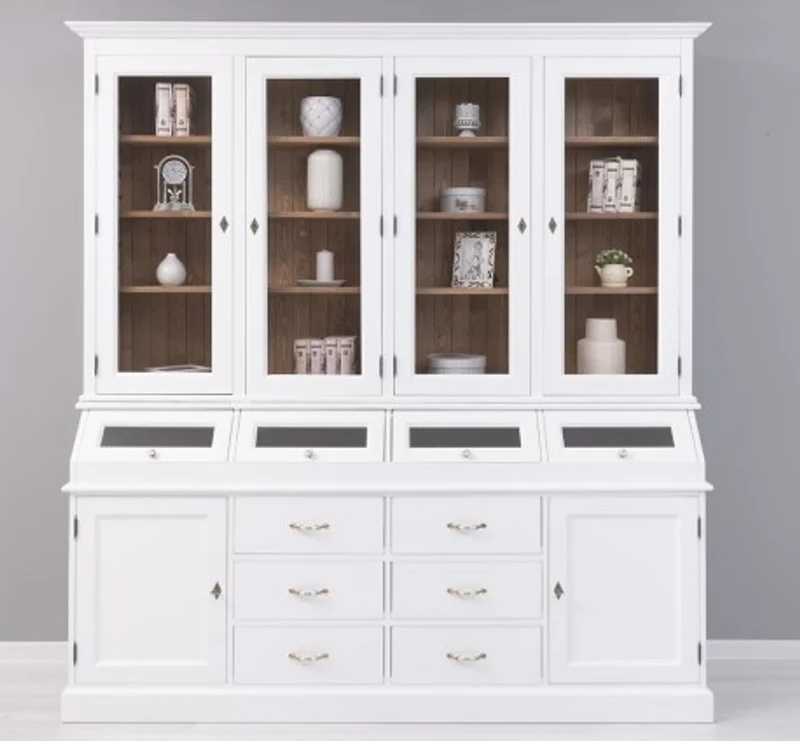 Casa Padrino Sideboard im Landhausstil mit 2 Türen und 6 Schubladen, 214 x 50 x 226 cm