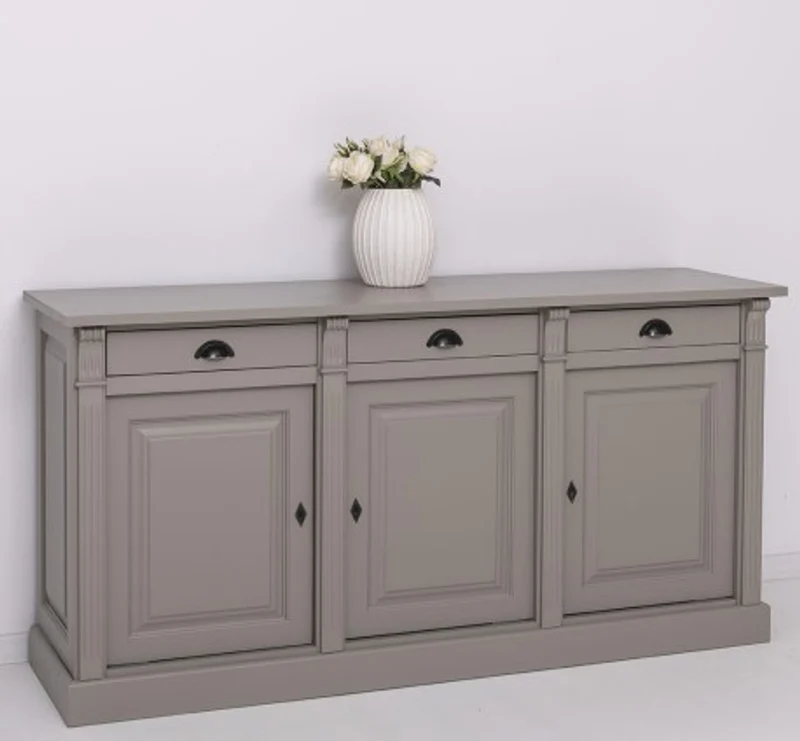 Casa Padrino Sideboard im Landhausstil mit 3 Türen und 3 Schubladen, 179 x 51 x 90 cm