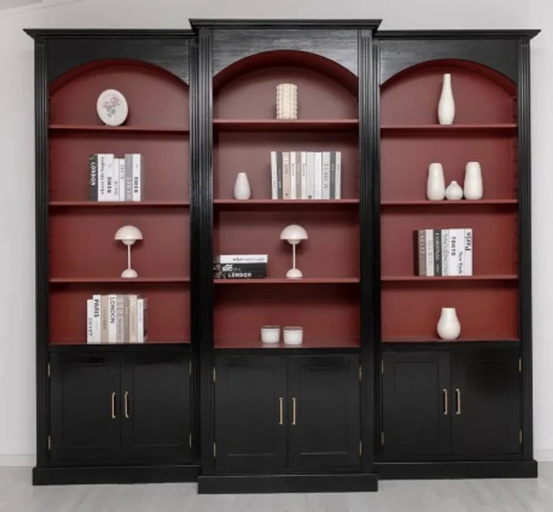 Casa Padrino Bücherregal im Landhausstil, 296 x 30 x 250 cm