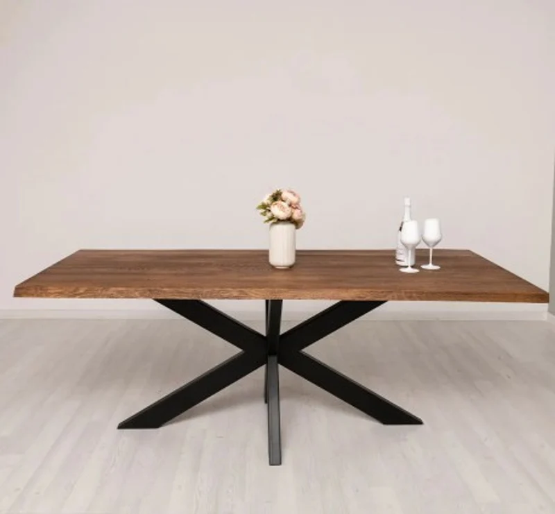 Casa Padrino Tischplatte im Landhausstil Tabak, 210 x 100 x 4 cm
