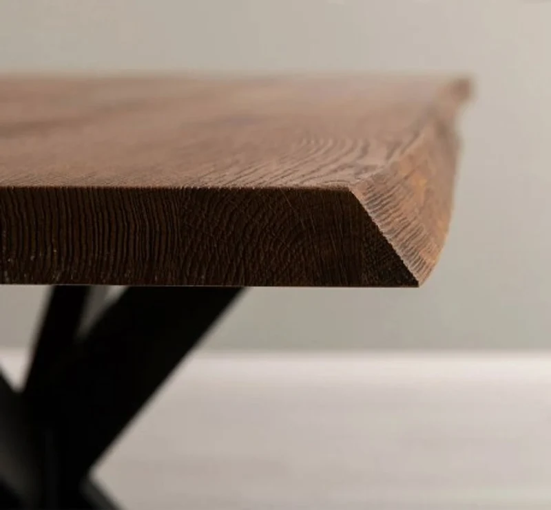 Casa Padrino Tischplatte im Landhausstil Tabak, 210 x 100 x 4 cm