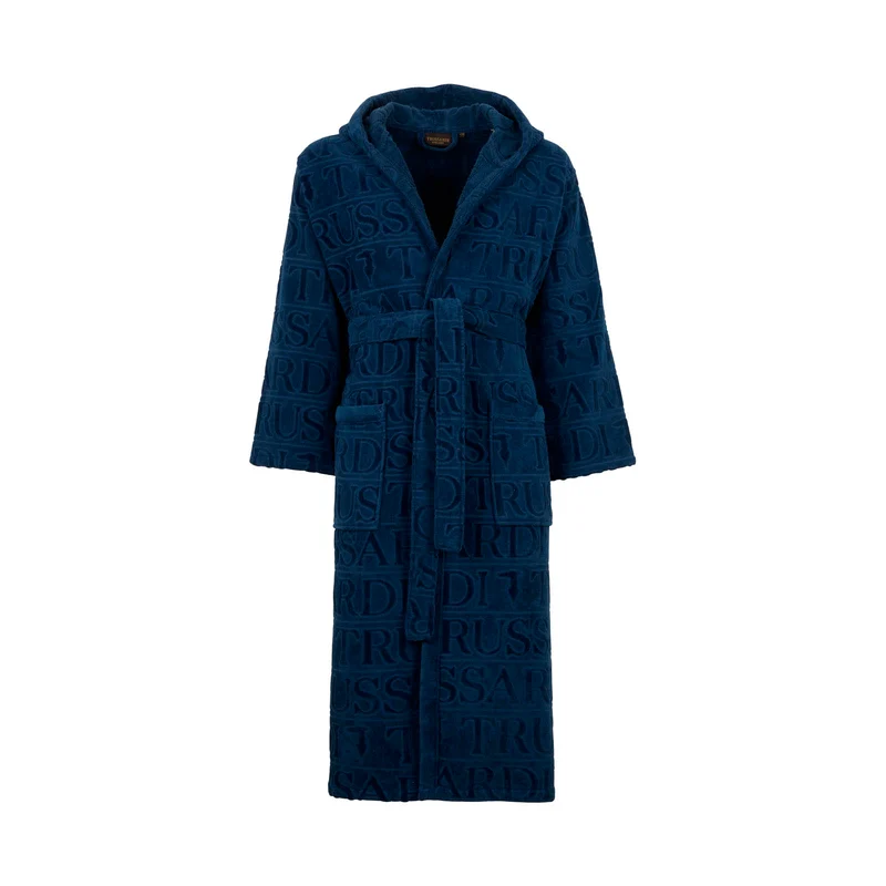 Accappatoio con Cappuccio in Spugna Overlogo Trussardi Moderno