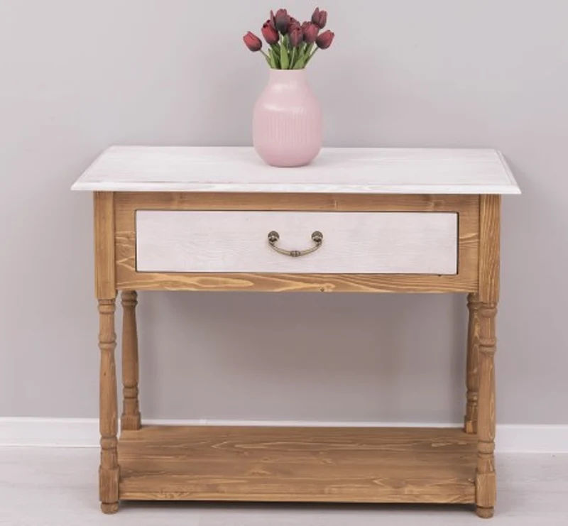 Casa Padrino Konsole im Landhausstil mit 1 Schublade, 96 x 45 x 76 cm