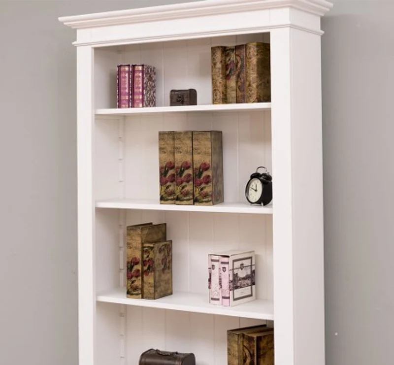 Casa Padrino Bücherregal im Landhausstil mit 1 Schublade, 100 x 32 x 195 cm