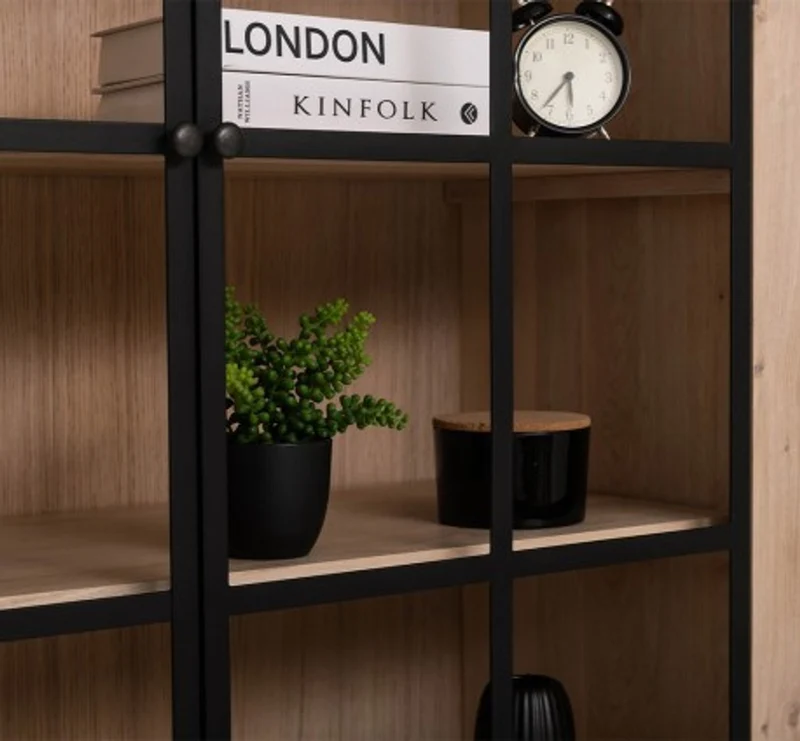 Casa Padrino Vitrine im Landhausstil, 130 x 50 x 230 cm