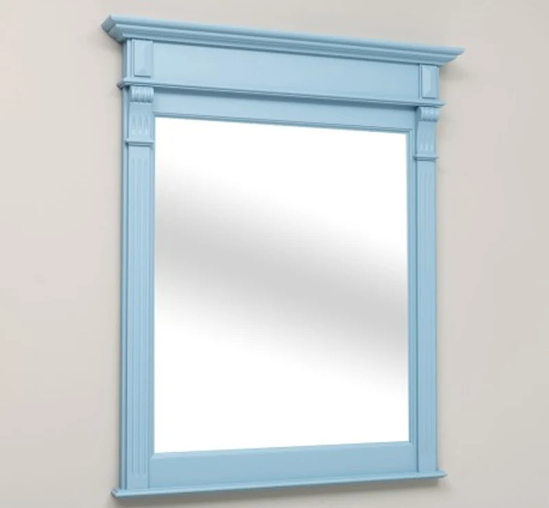 Casa Padrino Spiegel im Landhausstil Himmelblau, 93 x 10 x 111 cm