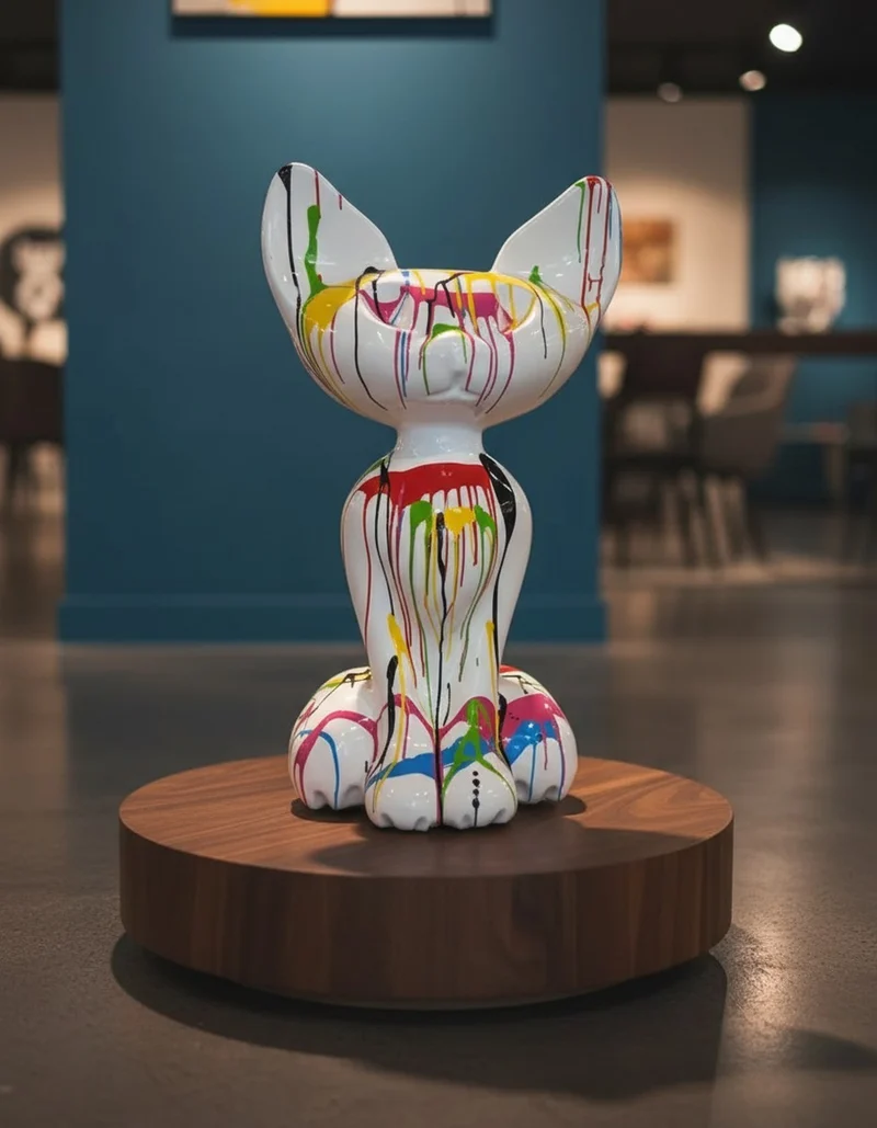 Casa Padrino Luxus Deko Skulptur Katze Große Ägyptische Trash H. 130 cm - Riesige Gartenskulptur - Lebensgroße Skulptur - XXL Deko Skulptur - XXL Deko Figur