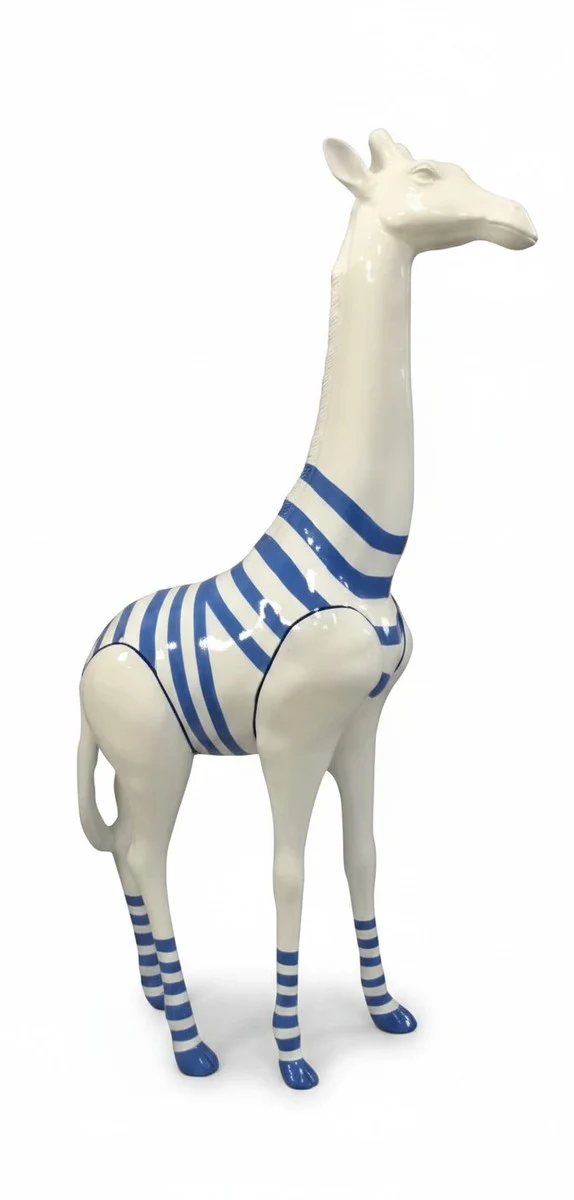 Casa Padrino Luxus Deko Skulptur Giraffe Seemann H. 210 cm - Riesige Gartenskulptur - Lebensgroße Skulptur - XXL Deko Skulptur - XXL Deko Figur