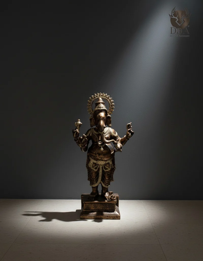Casa Padrino Luxus Deko Skulptur Statue Ganesha H. 71 cm - Deko Skulptur - Deko Figur - Tierfigur - Gartendeko
