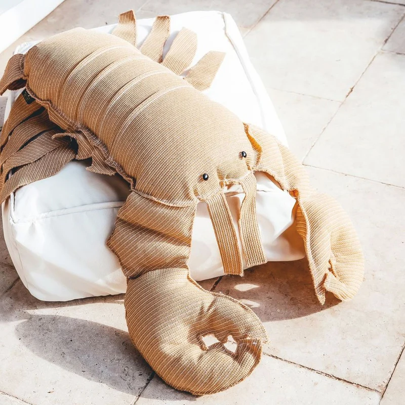 Casa Padrino Luxus Kissen Hummer Beige 100 cm - Outdoor Deko Kissen