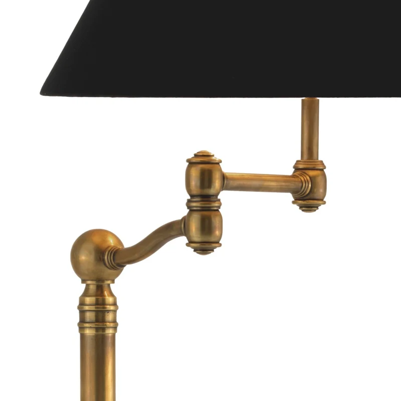 Eichholtz Floor Lamp Regis Vintage Messing - Stehleuchte mit Schwenkarm ohne Schirm