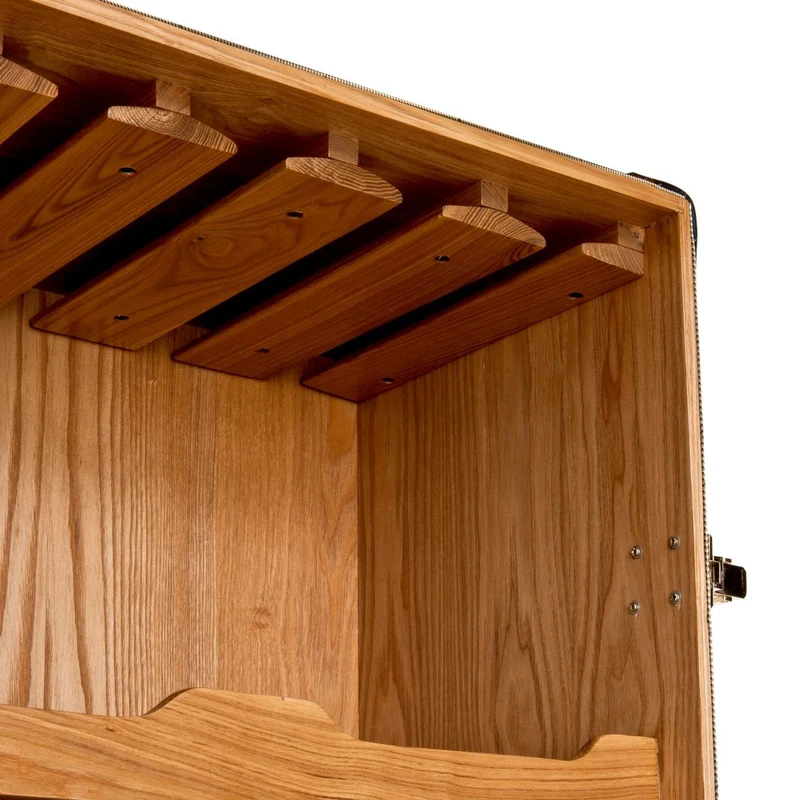 Eichholtz Bar Cabinet Martini Bianco 59 x 59 x H. 122,5 cm - Barschrank im Koffer Design auf Rollen