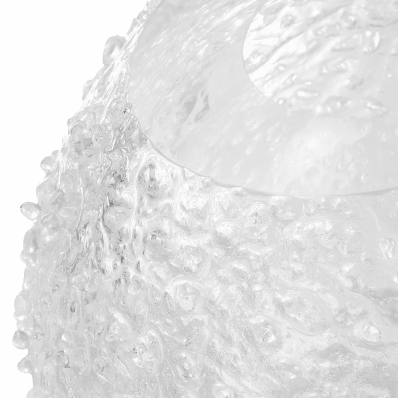 Casa Padrino Luxus Glas Vase Ø 26 x H. 24 cm - Mundgeblasene Blumenvase - Deko Blumenvase - Deko Accessoires - Deko Glas Vasen - Luxus Accessoires