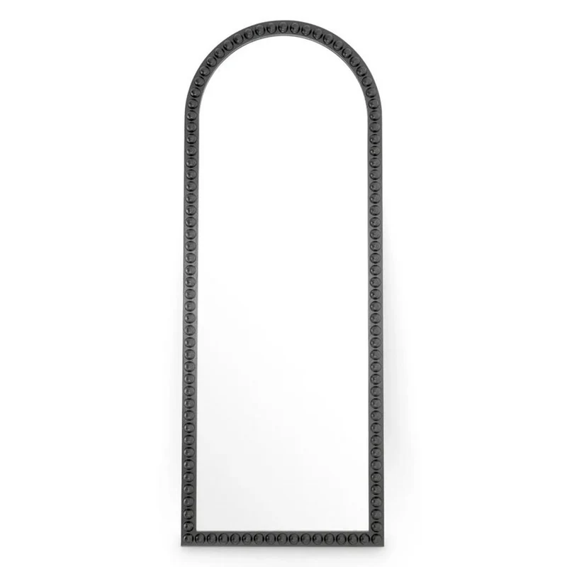 Casa Padrino Luxus Spiegel Schwarz H. 245 cm - Großer Luxus Wandspiegel