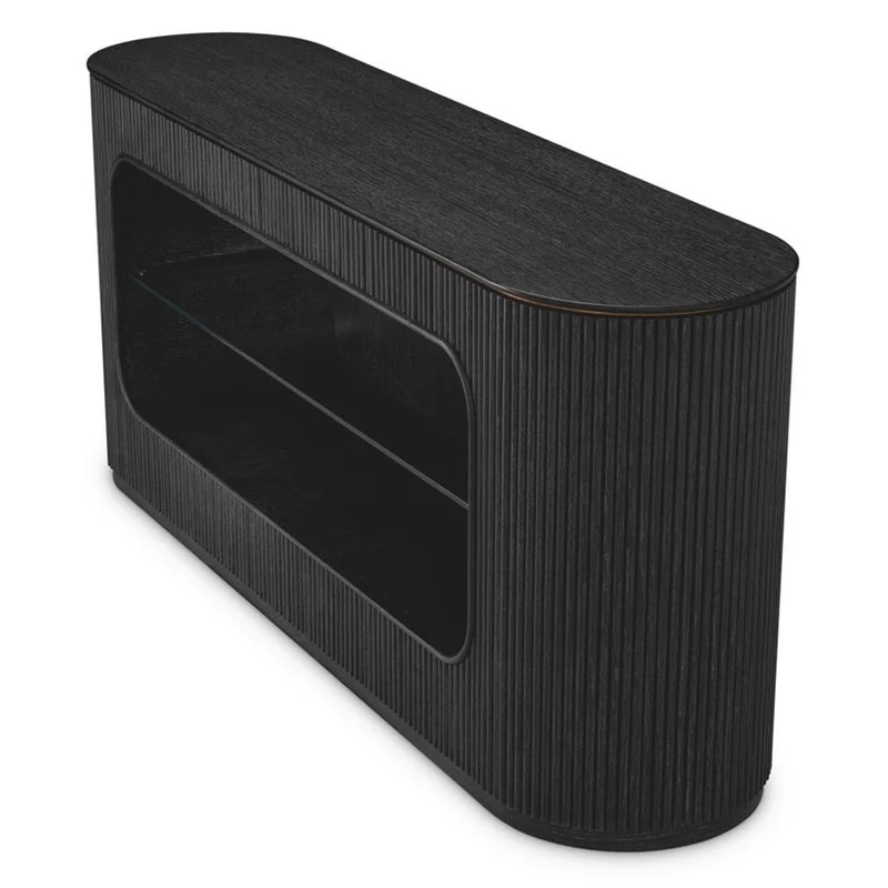 Casa Padrino Luxus Sideboard Schwarzgrau 180 cm - Luxus Hotel Möbel